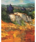  Janin - Couleur safran - 41x33cm