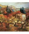  Janin - Le roux des vignes - 50X50cm